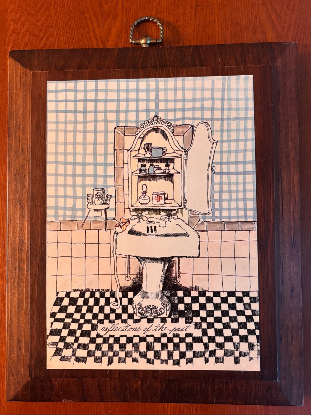 Vintage Art Bathroom Prints - Set of 2 Marguerite Baldasaro